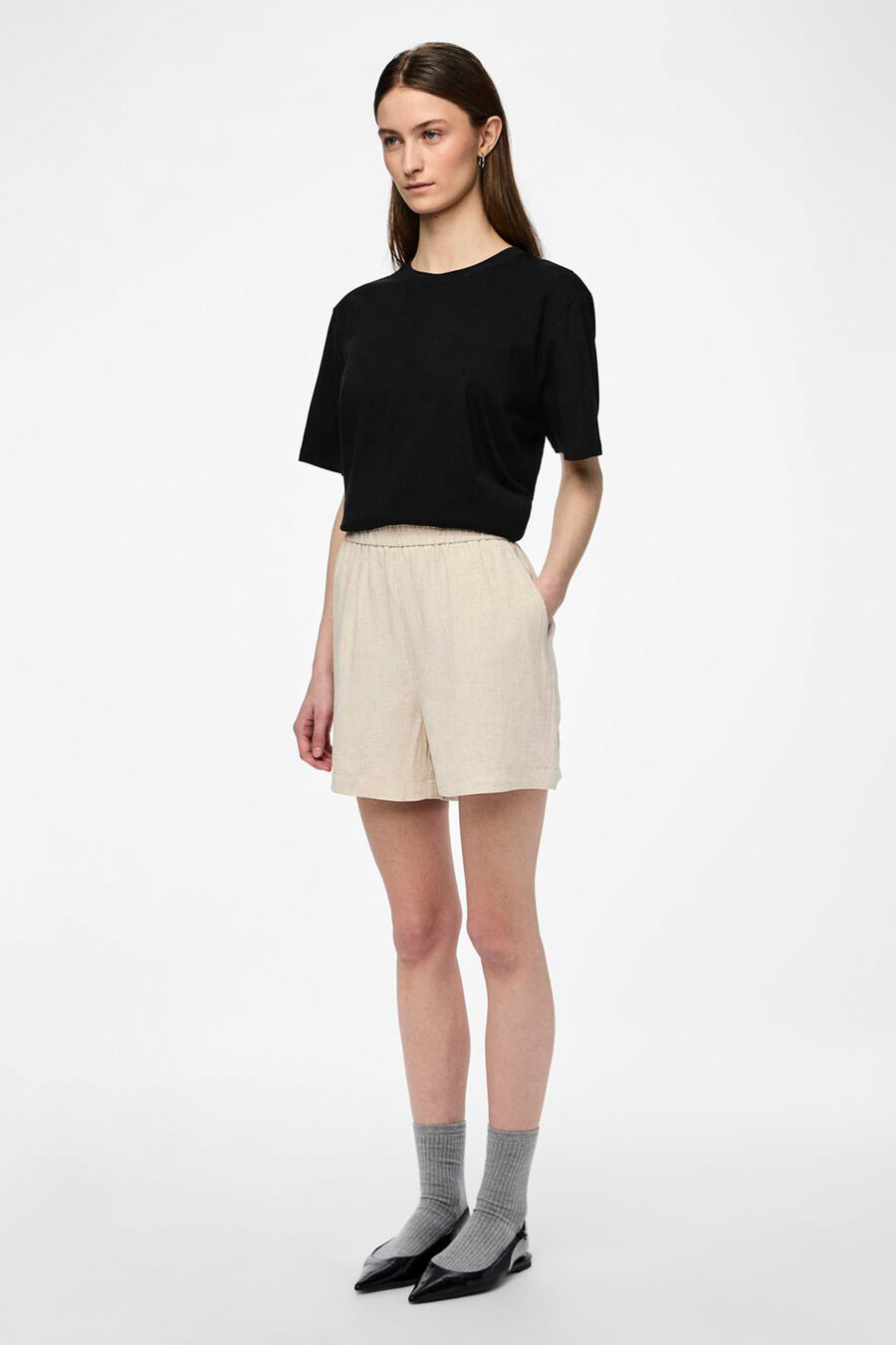 Pantalón corto lino