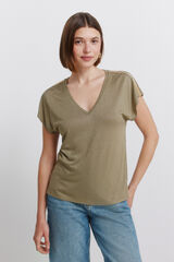 Springfield Batwing sleeve T-shirt beige