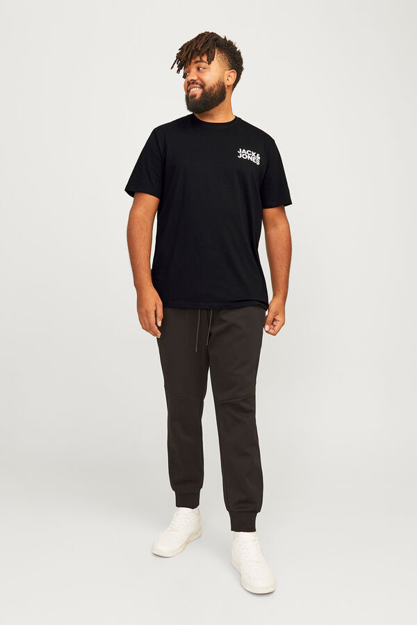 Jack & Jones PLUS Basic logo T-shirt grey