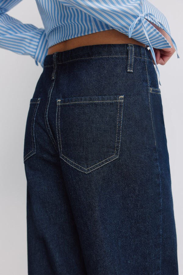 Springfield Wide jogger trousers blue