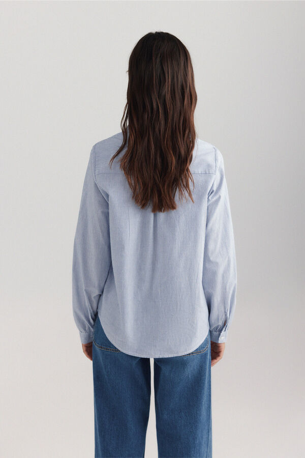 Springfield Romantic ruffle shirt blue