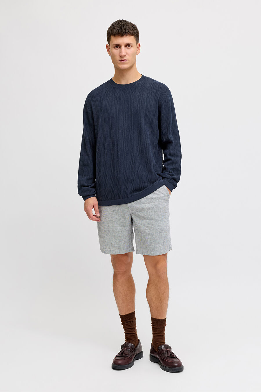 Jersey punto estructurado holgado