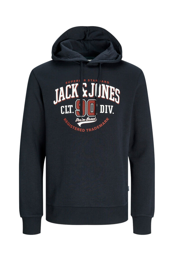 Jack & Jones Sudadera capucha estándar fit azul