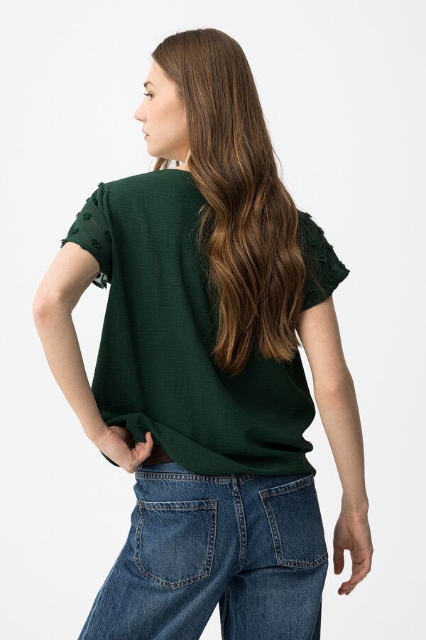 Tiffosi Blusa manga corta verde