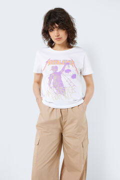 Springfield Short-sleeved T-shirt with front print blanc
