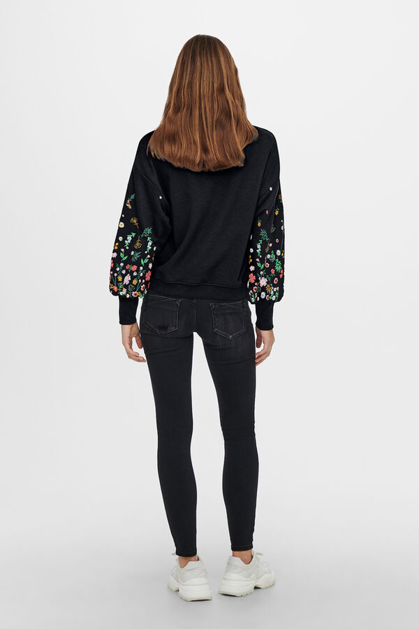 Only Round neck sweatshirt black
