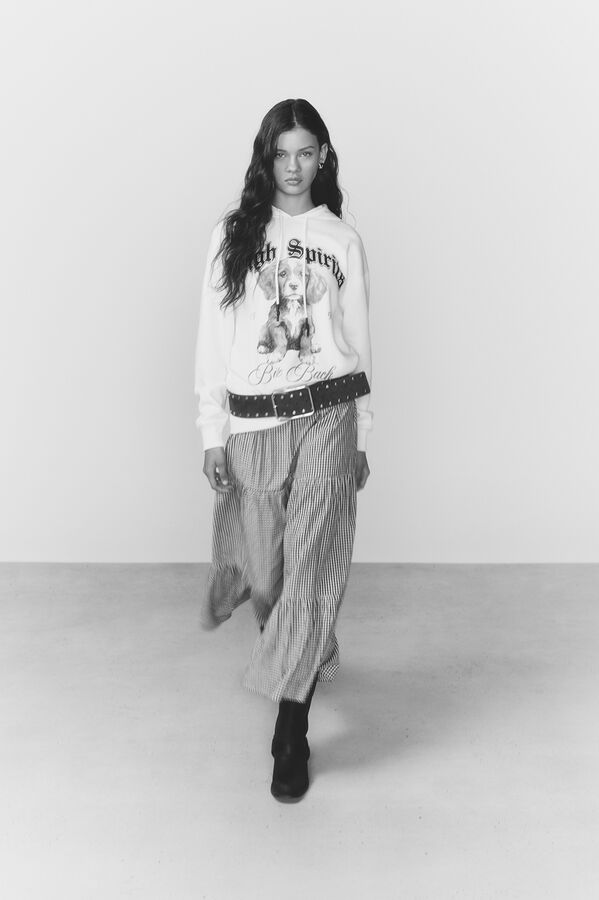 High Spirits Falda Tartan burdeos