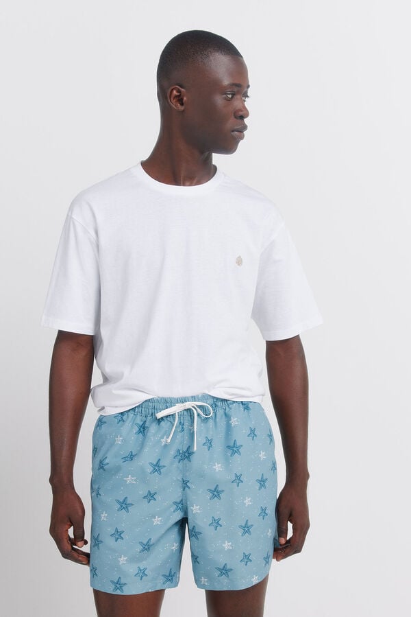 Springfield Star print swimwear blue