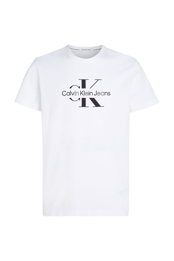 Springfield T-Shirt für Herren mit kurzen Ärmeln blanco