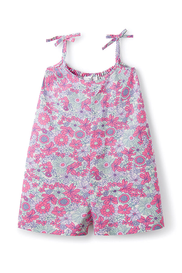 Springfield Girl's floral jumpsuit red
