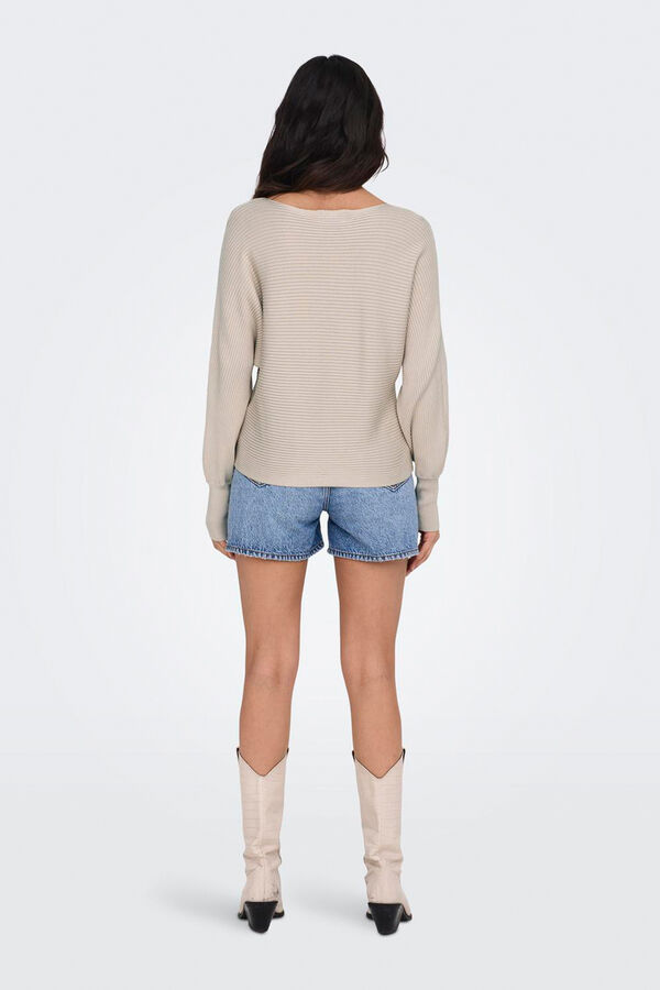 Only Boat neck jumper brown