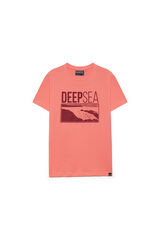 Springfield Deep Sea print T-shirt ružičasta