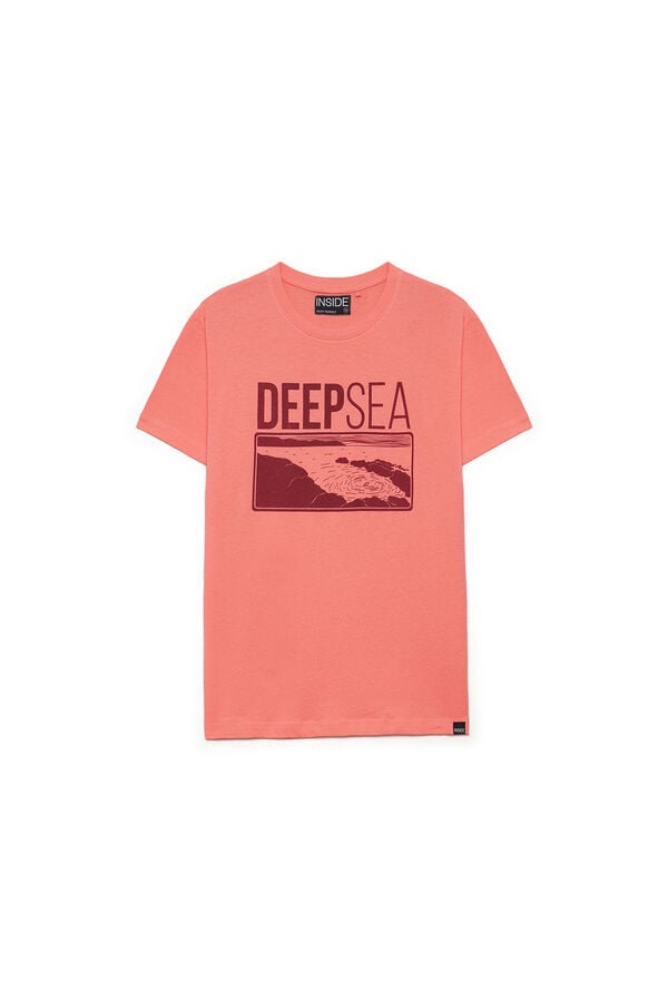 Springfield Deep Sea print T-shirt red