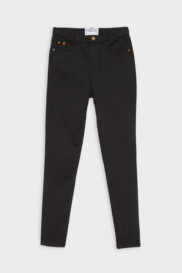 Springfield Skinny high-rise trousers black
