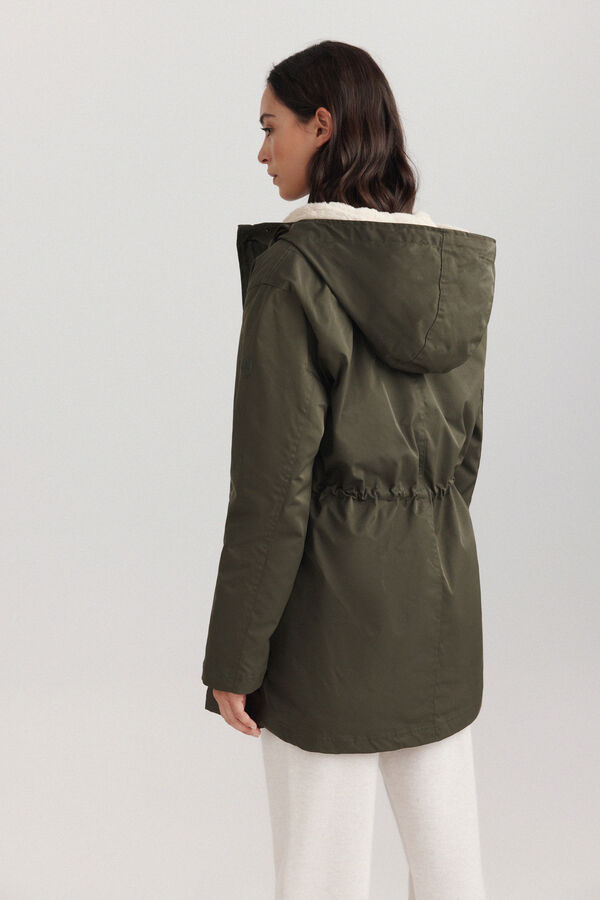 Springfield Detachable hood parka printed