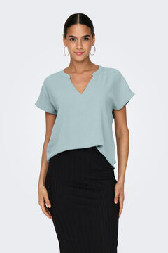 JDY Kurz&auml;rmelig aus Leinen