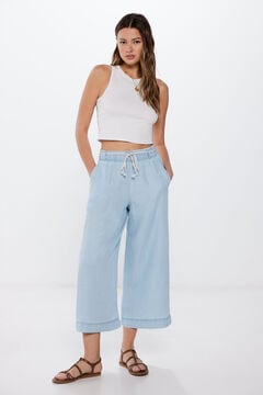 Springfield Culotte hlače od Tencela plava
