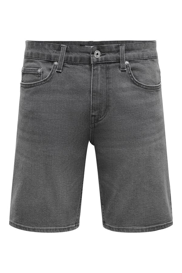 Only & Sons Denim Bermuda shorts grey