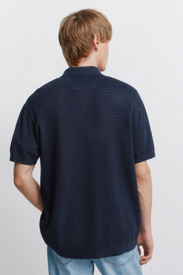 Springfield Cardigan structur&eacute; bleu