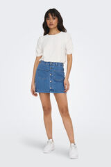 Springfield Denim miniskirt with pockets svijetloplava