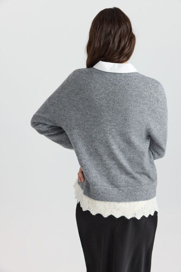 Springfield Lace jumper grey