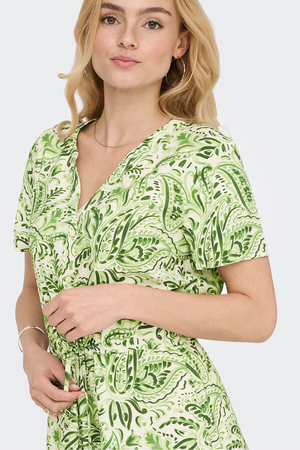 JDY Print short dress white