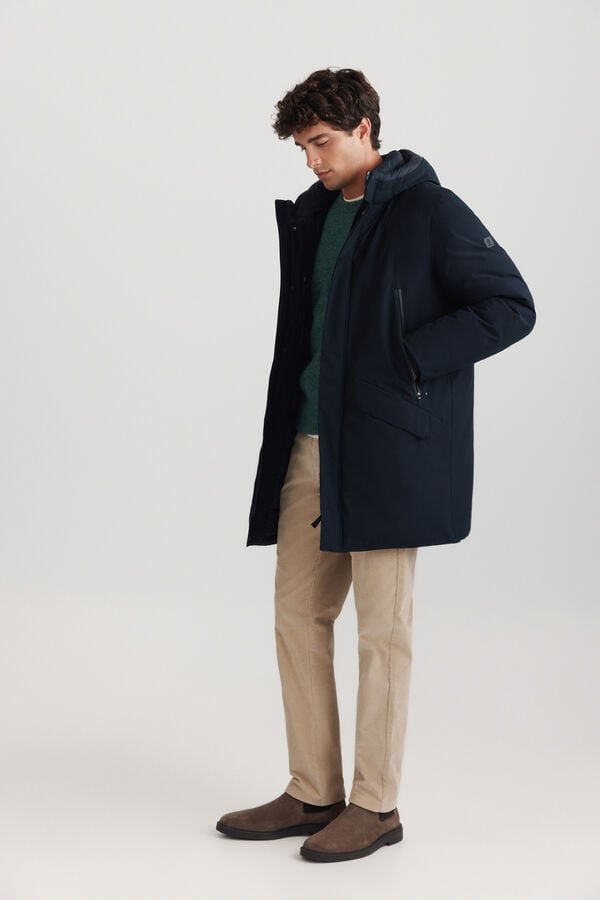 Springfield Thermal puffer parka blue