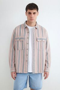 Balmohk Camisa de manga comprida &agrave;s riscas