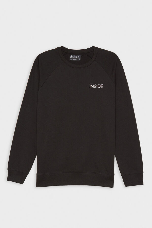 Springfield Sweatshirt básica com logo preto