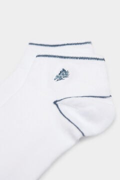 Springfield Knöchelhohe Socken aus Baumwolle weiß
