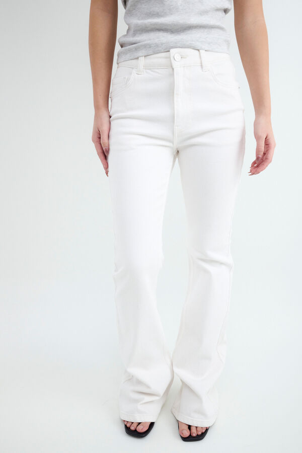 Balmohk Jeans flare fit blanco