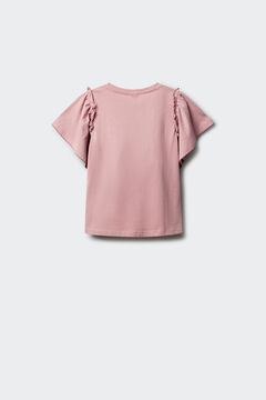 Springfield Kids T-shirt manga curta com folhos para menina