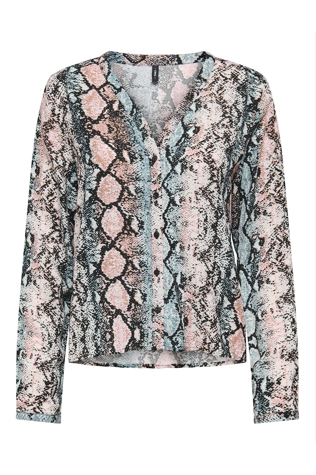 Only Camisa animal print manga larga