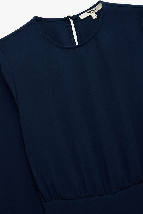 Koton Minivestido de manga larga azul