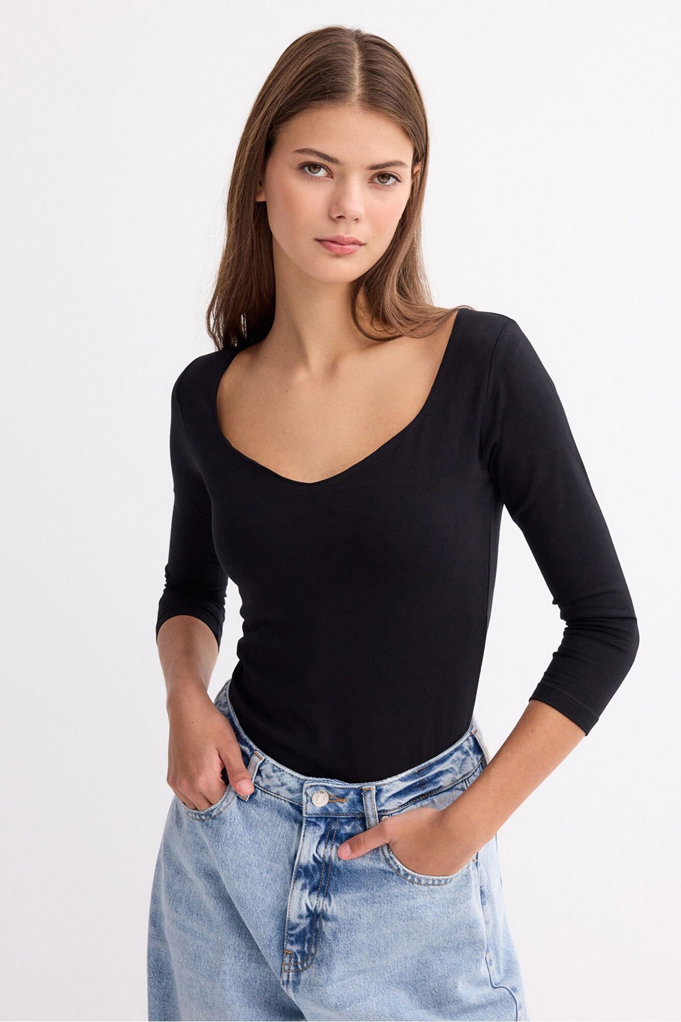 Inside Camiseta Escote Coraz&oacute;n