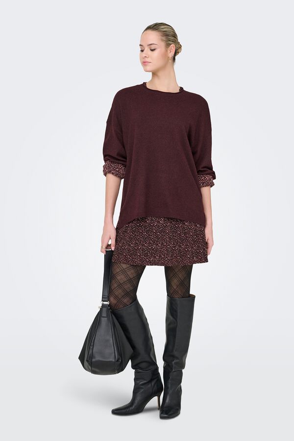Only Round neck jumper pink