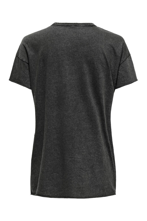 Only Printed short-sleeved T-shirt grey