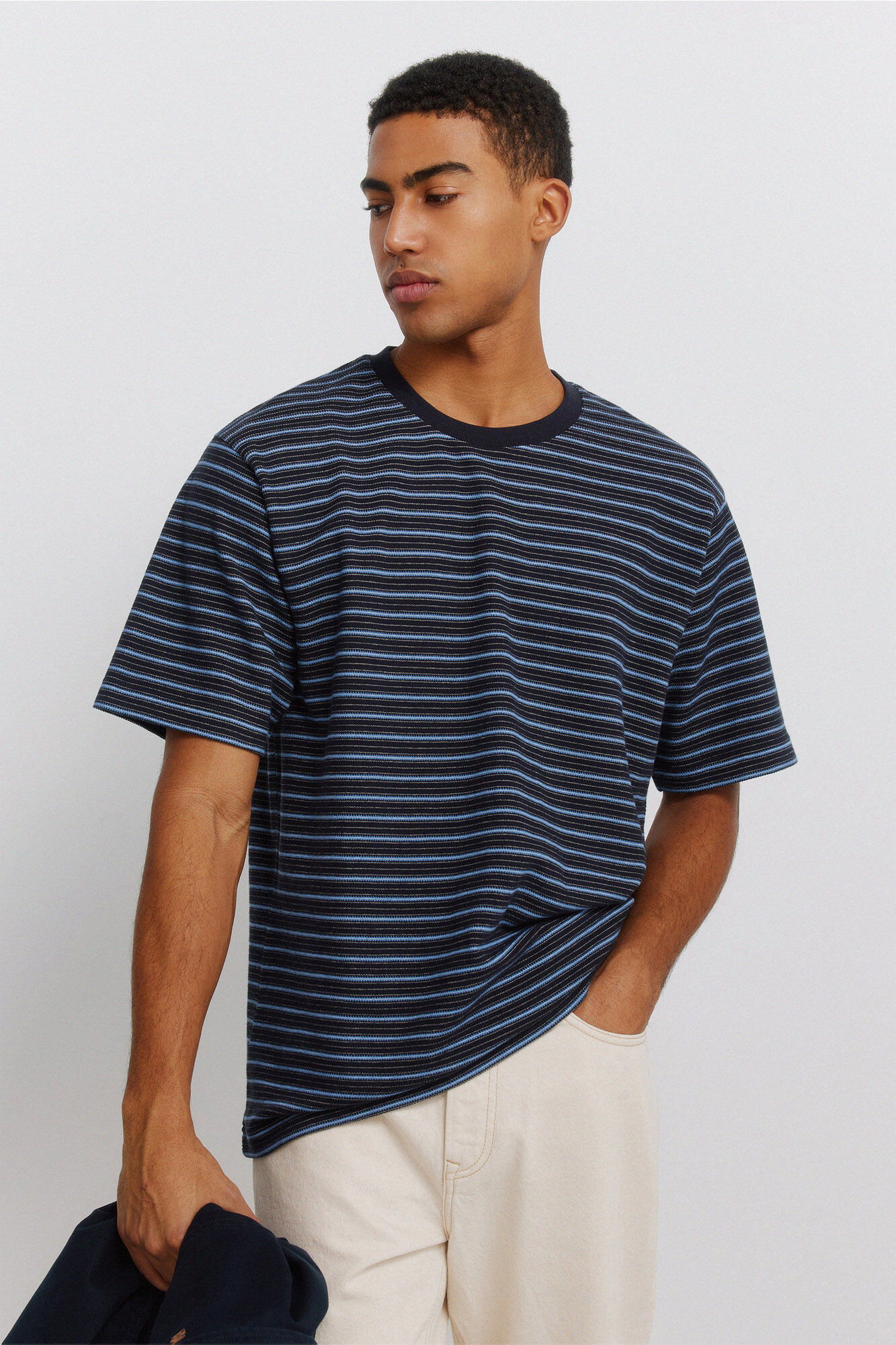 Springfield Piqu&eacute; striped T-shirt
