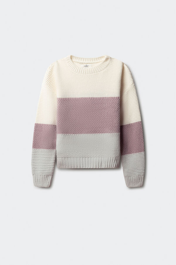 Springfield Kids Pruge devojački džemper . Roze