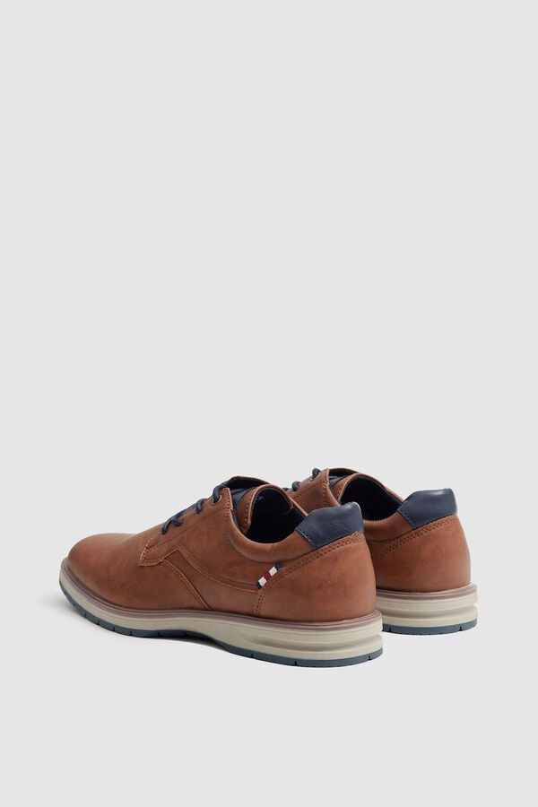 Springfield Classic blucher shoes with detail braonsiva