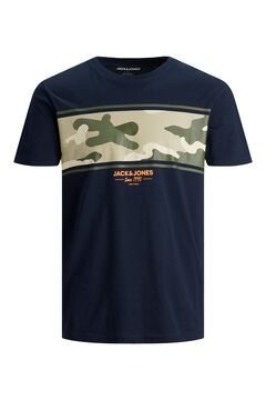 Springfield T-shirt estampado camuflagem marinho
