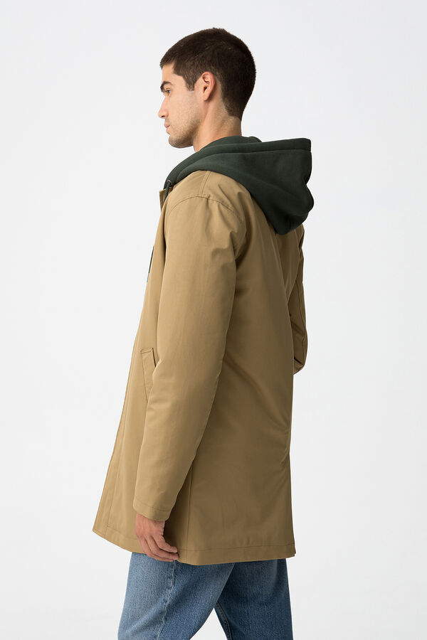 Tiffosi Gabardina Regular Fit marr&oacute;n