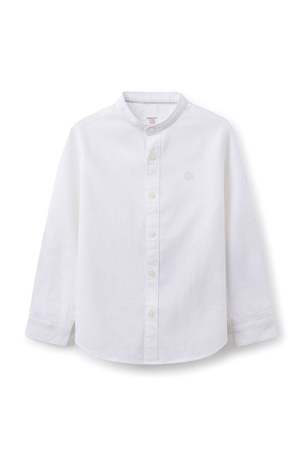 Springfield Boys' linen shirt white