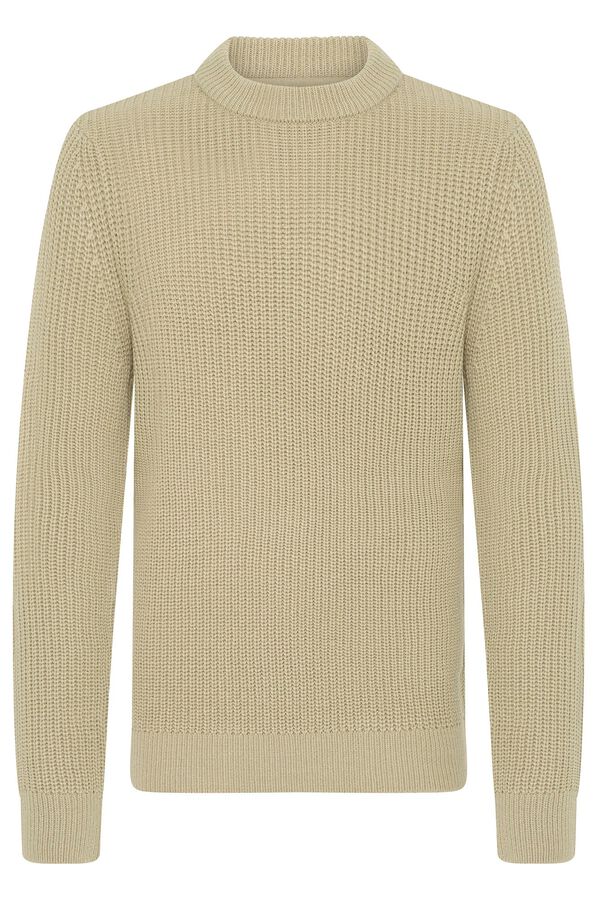 Blend Camisola gola redonda bege