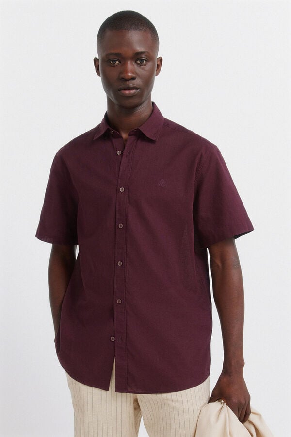 Springfield Linen short sleeve shirt printed