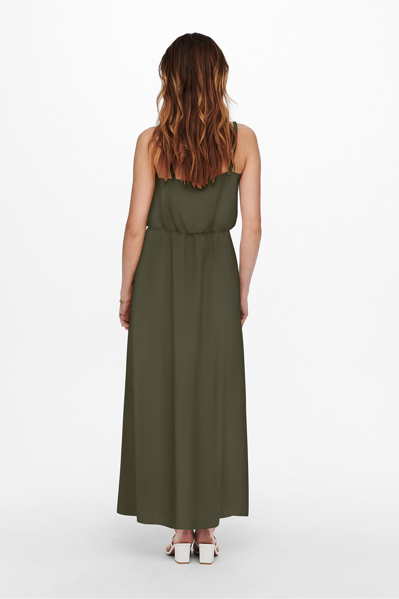 Only Vestido comprido estampado