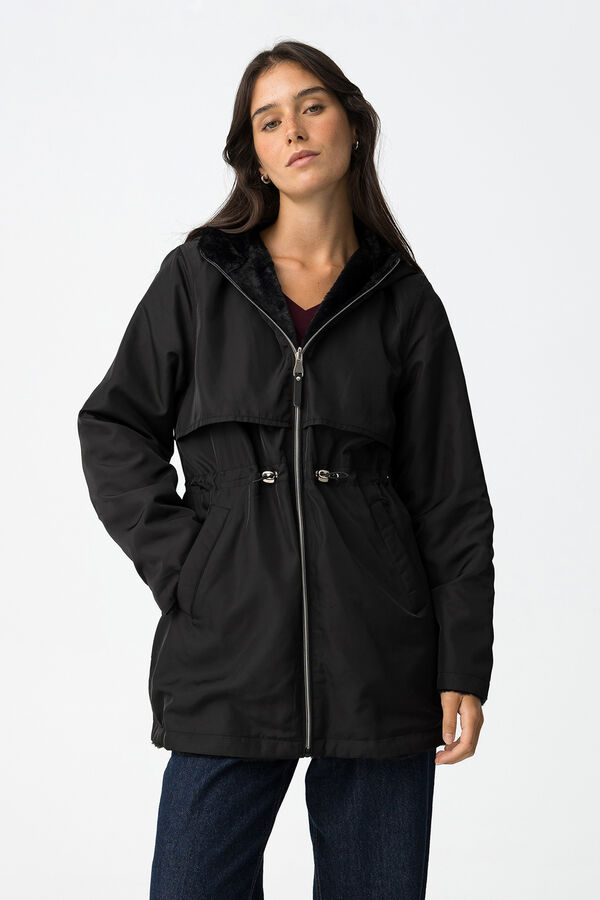 Tiffosi Parka reversível com ajuste relaxado preto