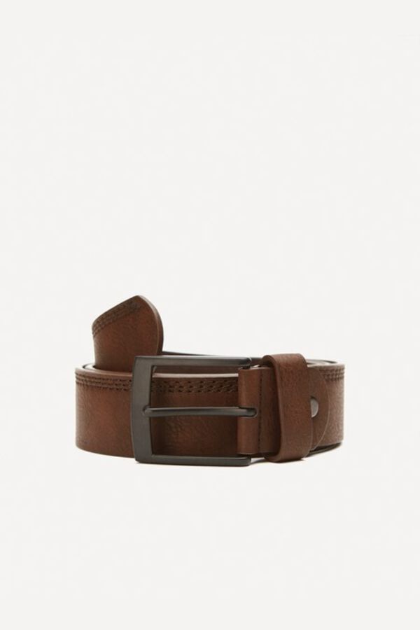 Inside Faux leather belt brown