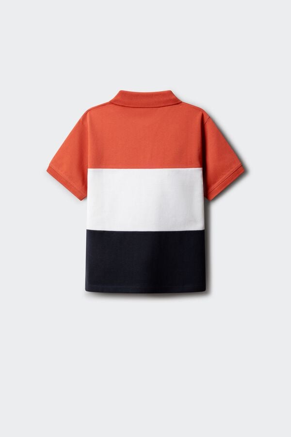 Springfield Kids Polo majica od oksford tkanine sa krojenim i &scaron;ivenim detaljima za dečake Plava
