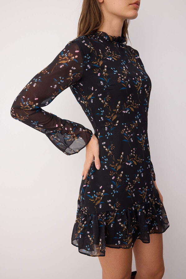 Trendyol Short high neck dress black